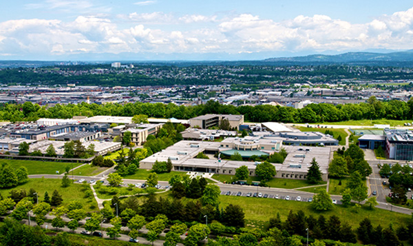 Overhead shot of South Seattle College campus